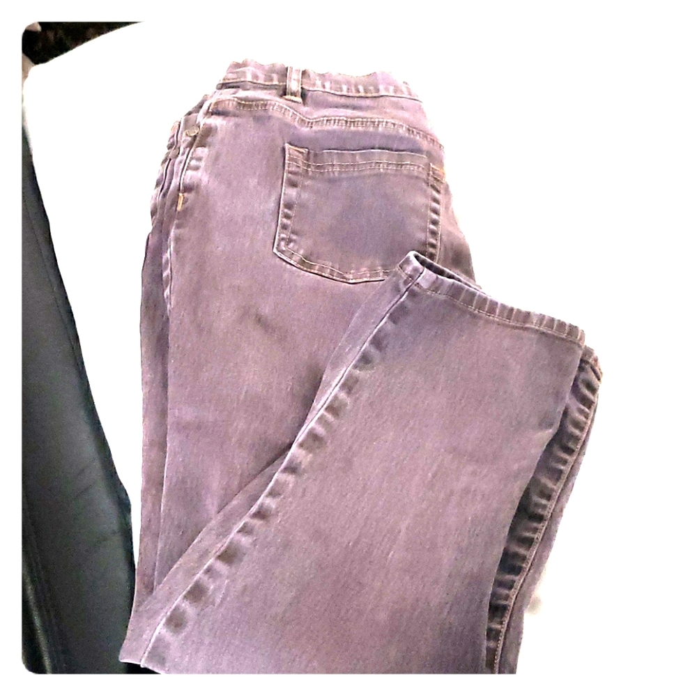 Brown crop jeans